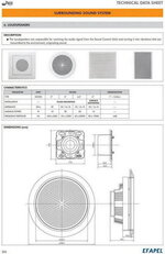 Reproduktor 5'' 16 OHM pro montáž do stropu 75022 CMF slon. kost ELKO EP