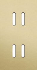 2násobný čelní panel, svislý, NIKO Rocker alu GOLD BRUSHED 227-56852
