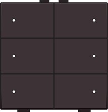 NHC 6násobný ovladač s LED + snímač teploty DARK BROWN COATED NIKO 124-52206