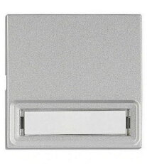 Kryt přístrojů s podsvětleným popisovým polem, stříbrný SCHRACK EV122211--