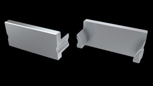 Koncovka profilu EC-PROFIL TERRA SILVER LACQ (12-0145-01) GREENLUX GXLP2406