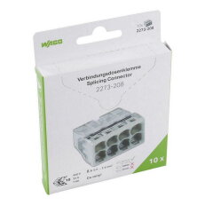 Instalační svorka PUSH WIRE, Pro plné vodiče, Max. 2,5 mm2, Transparentní