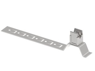 Držák vedení K LIK s příchytkou na drát 8mm, L210mm pod střešní krytinu, Inox