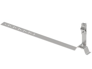 Držák vedení s příchytkou L415 pod střešní krytinu na drát d8/10mm, Inox 405813