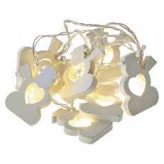 LED vánoční girlanda - sněhuláci, 2xAA, teplá bílá, časovač