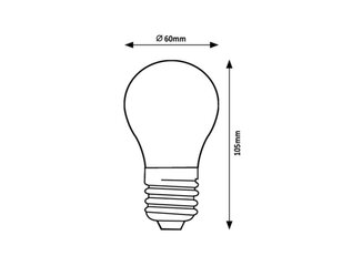 Světelný zdroj Filament LED, E27 A60,12W, 1521lm,3000K, RABALUX 79185