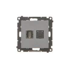 Zásuvka HDMI (v2.1) + datová RJ45 kat. 6