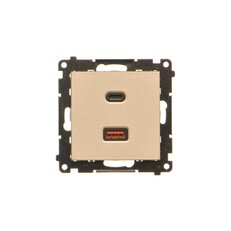 Nabíječka USB 2 násobná (přístroj s krytem), 1x USB typ C + 1x USB typ A, 30 W