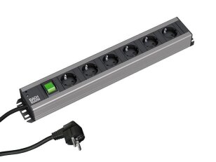 Bachman 300.003 Craftsman power strip 6xCEE7/3 1xswitch power 2m CEE7/7