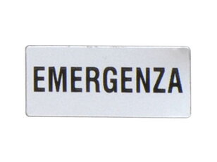 Lovato LPXAI223 Štítek ''EMERGENZA''