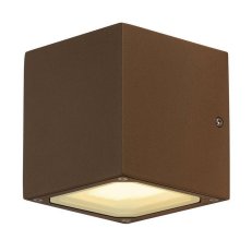 SITRA CUBE venkovní nástěnné svítidlo TCR-TSE IP44 rezavé max. 18 W SLV 232537