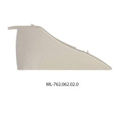 Koncovka pro NT bez otvoru (pravá), stříbrná barva, 1 ks MCLED ML-762.062.02.0
