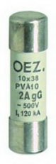 PVA10 0,5A aM Pojistková vložka AC500V/DC250V vel.10x38 motorová OEZ:40759