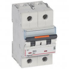 DX3 JISTIČ, 2 PÓLOVÝ, CHAR. B,63A 25KA LEGRAND 409722