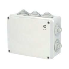 Krabice SolidBOX 68112 IP55 198x163x80mm plné víko stupň. vývodky (10x) FAMATEL