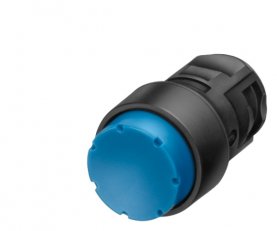 tlačítko, 16 mm, kulaté, materiál: plast, barva: čirá, stiskací knoflík, vysoký
