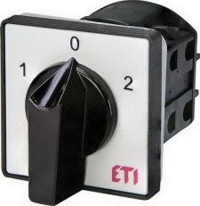Vačkový přepínač CS 25 52 U, 2p, 25A, 'I-0-II' ETI 004773113