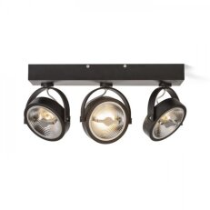 KELLY LED III nástěnná černá 230V LED 3x12W 24° 3000K RENDL R12337