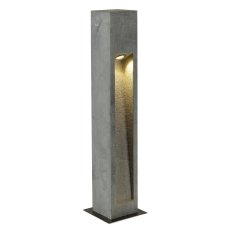 ARROCK STONE venkovní stojací lampa LED 3000K hranatá šedý kámen 12/12/75cm 6 W