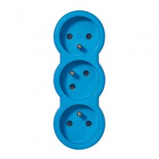 ADAPTÉR ČELNÍ 3X2P+T 16A,MODRÁ LEGRAND 050506