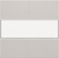 Středový kryt 4xbezpot.tlačítko 24V+LABEL-LIGHT GREY NIKO 102-40250