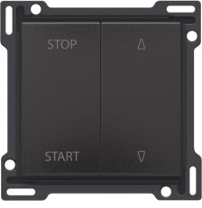 Kolébka žaluziového spínače-BAKELITE PIANO BLACK NIKO 200-65905