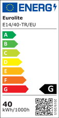 Žárovka malá trubková E14/40W ECOLITE E14/40-TR/EU