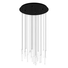 Závěsné svítidlo SARDENARA LED 6 černá/křišťál 32,4W IP20 EGLO 390209