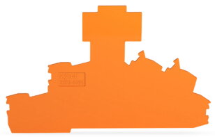 Koncová bočnice a separátor, Tloušťka 1 mm, Oranžová WAGO 2203-6694