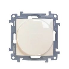 Otočný stmívač pro stmívatelné LED 230VAC, 2-250W, krémová CS9LA.01/41