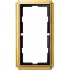 Schneider MTN483821 Rámeček Antique, dvousegmentový, bez středního můstku, Brass