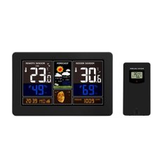 Meteostanice aplikace SmartLife barevný LCD teplota vlhkost tlak USB nabíjení