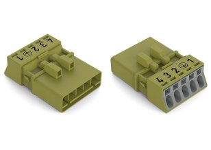 Zástrčka 5pól. Kód. B světle zelená WAGO 890-275/073-000