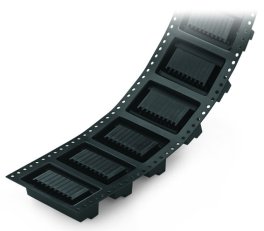 Konektor s pájecími piny THR 2řadý pájecí kontakt 0,8x0,8 mm úhlové černá 14pól.