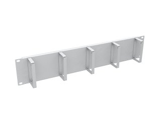 Vyvazovací panel 19" 2U RAL 7035 ocelový VP-02 SOLARIX 86031082