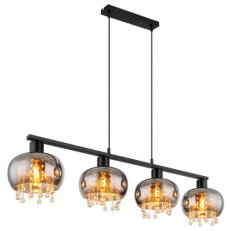 Závěsné svítidlo CORRY černá 4xE27 LED, Max. 9W 230V GLOBO 15839-4H