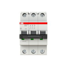 ABB S203MTR-Z3, třípólový jistič, 3A, Z, 10kA, určeno pro drážní aplikace