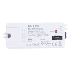 Převodník ZigBee na DALI nebo 0-10V signál. MCLED ML-917.001.22.0