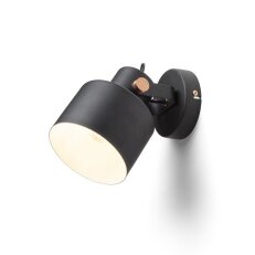CELEIA přisazená matná černá česaná měď 230V E27 40W RENDL R13902