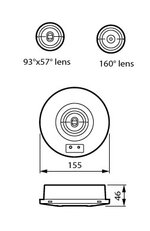 EM152C SM 2S OA/CO NM3 ELP WH IP65 PHILIPS 871869979892500