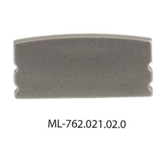 Koncovka pro PH bez otvoru, stříbrná barva, 1 ks MCLED ML-762.021.02.0