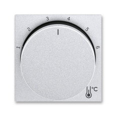 Kryt termostatu s otočným ovládáním, titanová/kouřová černá ABB 3292H-A00300 70