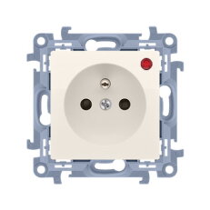 Zásuvka silová 1 násobná typ E (přístroj