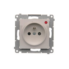 Zásuvka silová 1 násobná typ E (přístroj