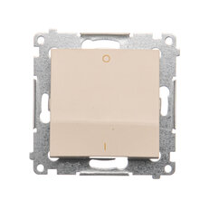 Spínač dvojpólový, řazení 2, (strojek s krytem)10AX, 250V~, krémová DW2.01/41