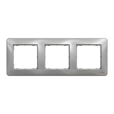 Sedna D/E Rámeček trojnásobný, Aluminium SCHNEIDER SDD313803