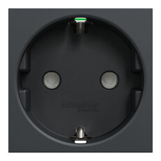 Zásuvka SCHUKO NOVÁ UNICA 2P+E 250V/16A, clonky, bezšroubová, Antracit
