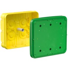 Krabice rozvodná čtvercová 250x250x82 mm, do betonu KAISER 1297-02