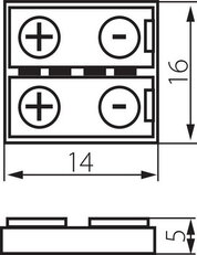 Konektor pro LED pasky CONNECTOR RGB 10, KANLUX 19038