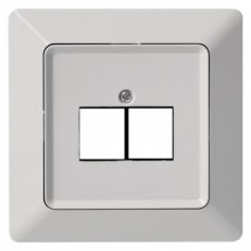 Kryt datové zásuvky 2xRJ45 EMOS A6004.4